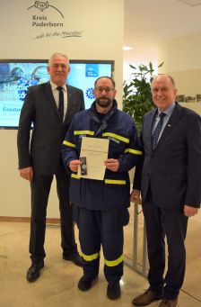 THW-Einsatzkräfte erhalten Bundesflutmedaille - Fluthilfe 2021 © Kreis Paderborn